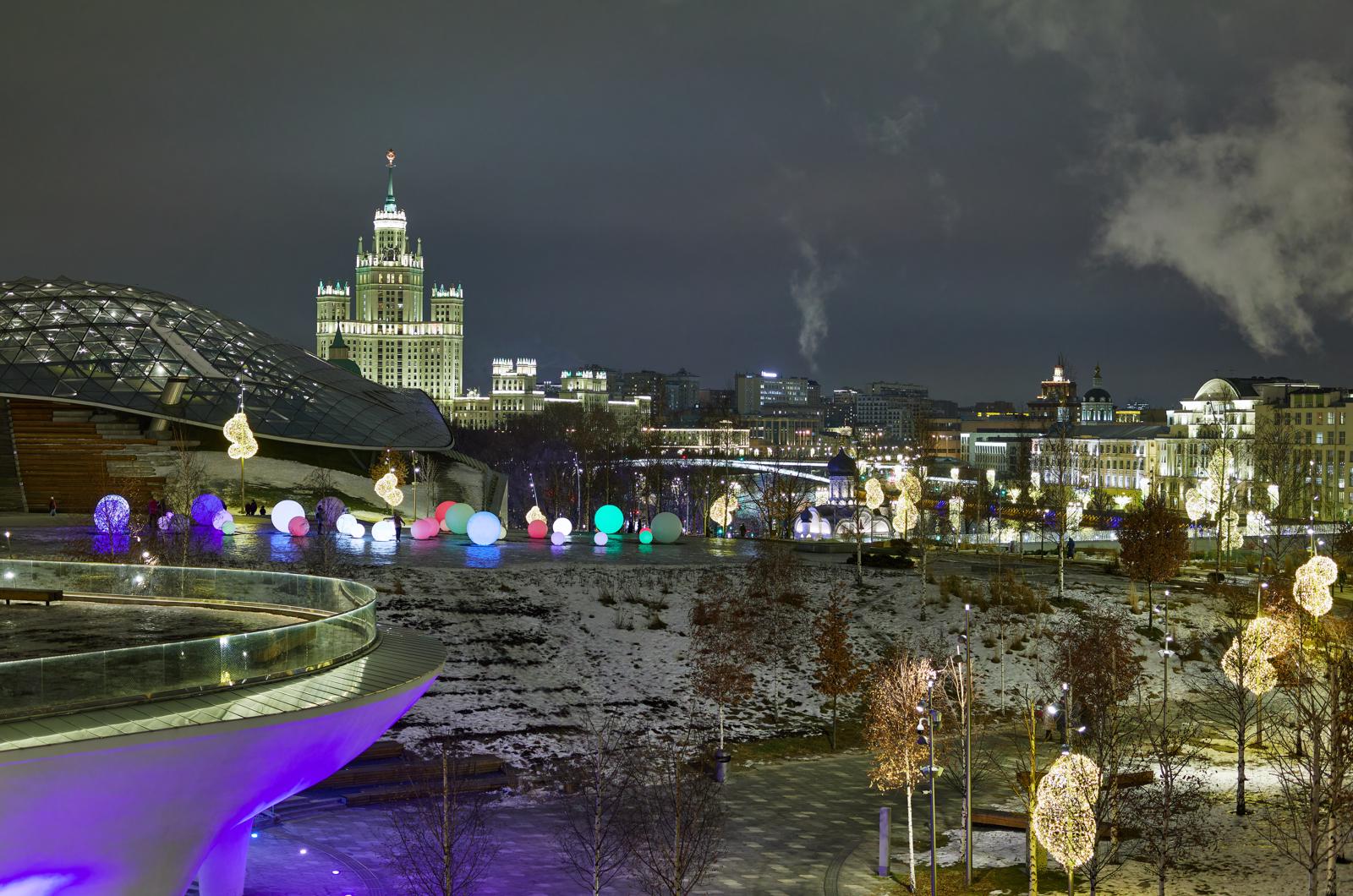 Зарядье: Светопись зимы